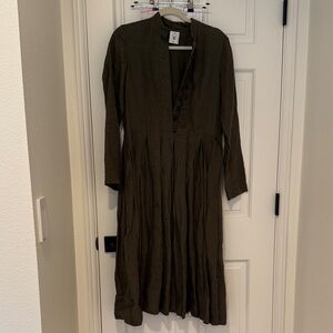 Son de flor darling dress in pine green, size XS